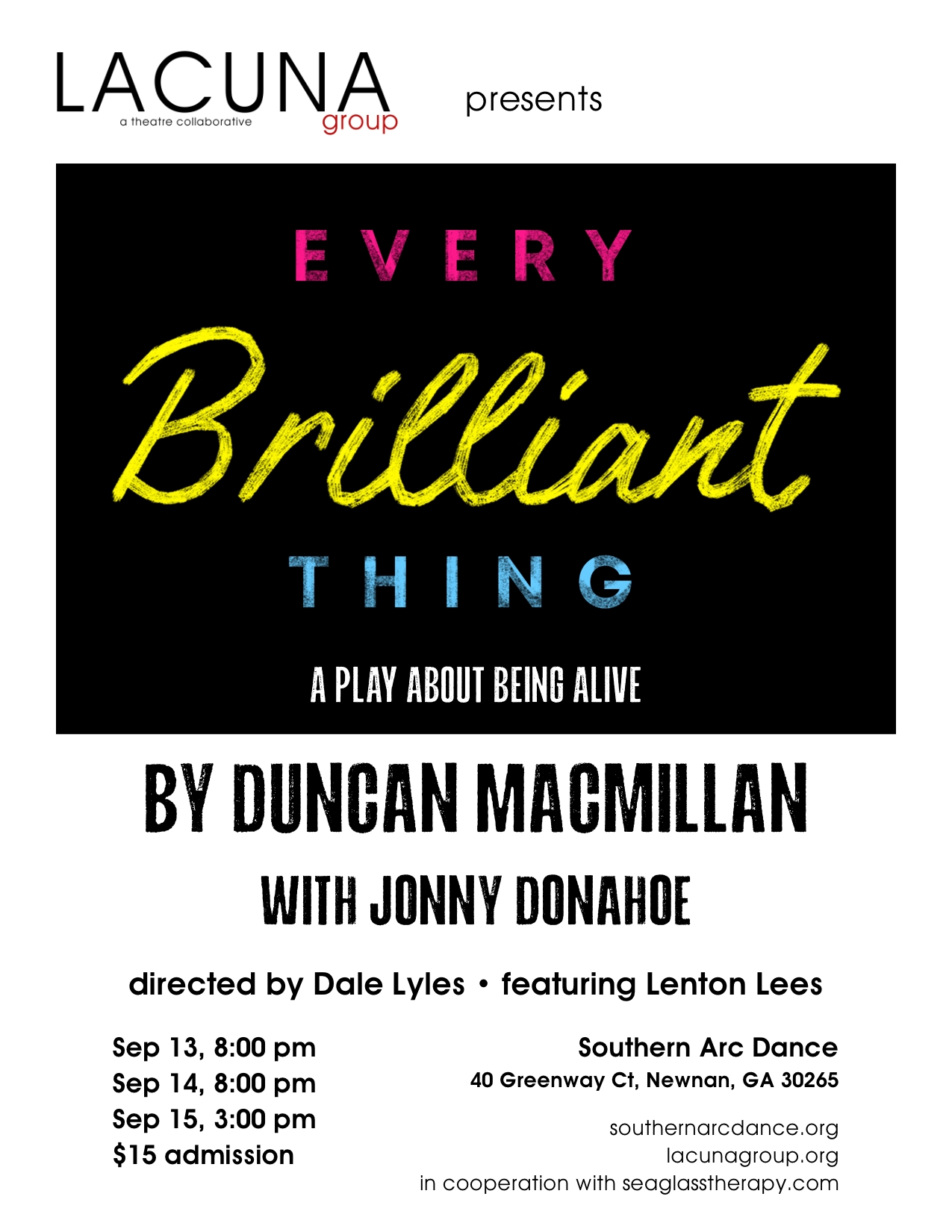 Every Brilliant Thing poster